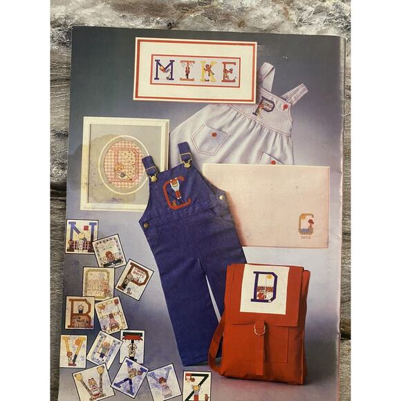 Lot of 3 Counted Cross Stitch Pattern Leaflets Kids Teddy Bears Jungle Vintage - Picture 6 of 8